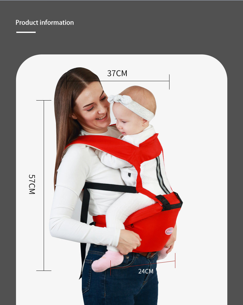 Baby Hip Seat Sling Carrier Breathable with Waist Stool and Lumbar Support for Breastfeeding Newborn Toddler Infant