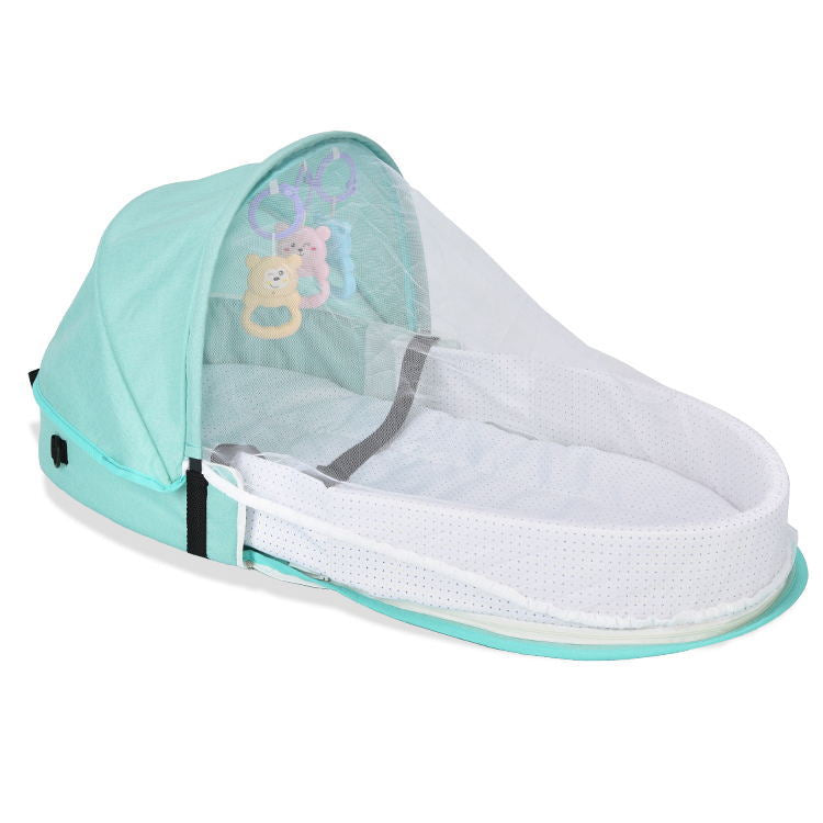 Portable and foldable Anti-Pressure Baby Bionic Travel Crib for Newborns