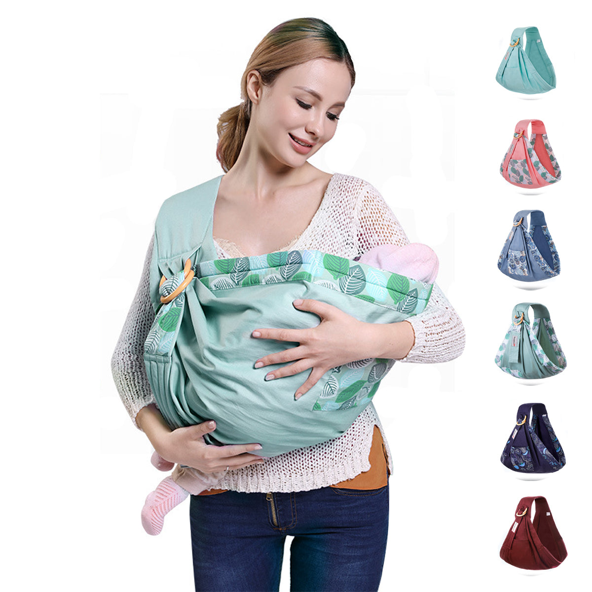 Baby sling Ring Sears newborn Carrier Mesh Twill Cotton Horizontal Hug Nursing Cover