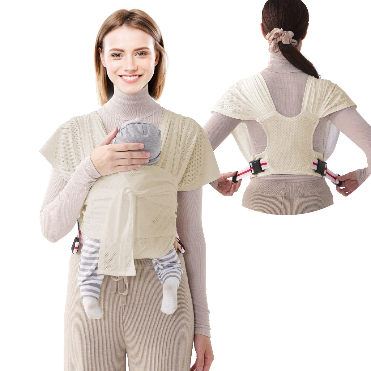 Baby sling Wrap Carrier adjustable Sears Mesh Breathable