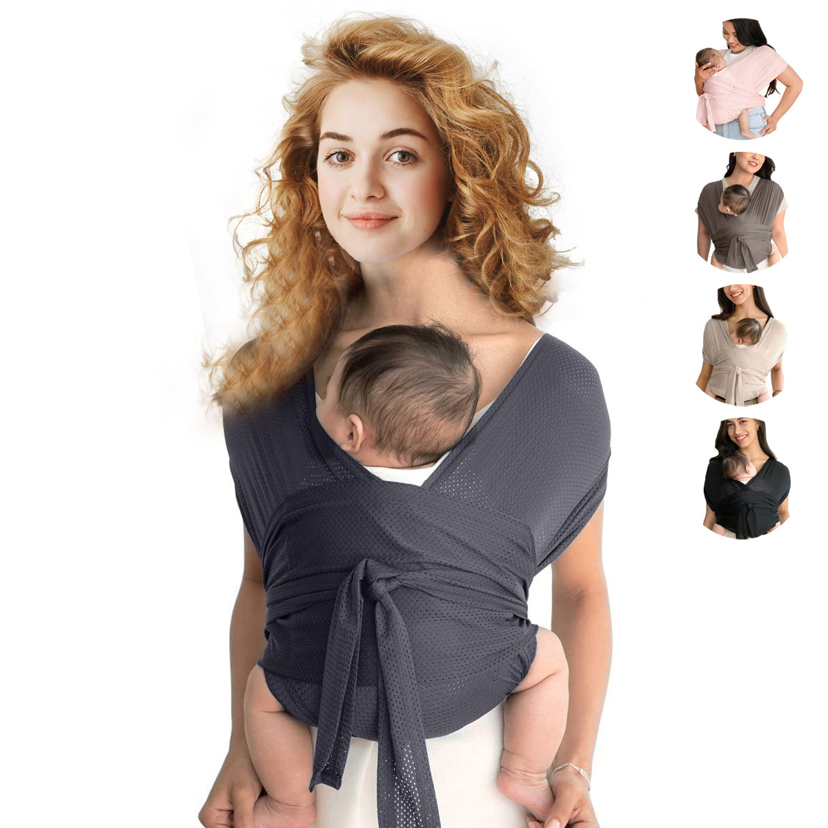 Baby Newborn sling warp carrier Mesh cross X type front hug