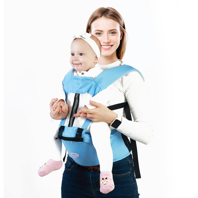 Baby Hip Seat Sling Carrier Breathable with Waist Stool and Lumbar Support for Breastfeeding Newborn Toddler Infant