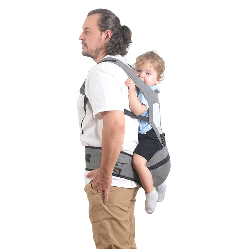 Baby Hip Seat Sling Carrier Breathable with Waist Stool and Lumbar Support for Breastfeeding Newborn Toddler Infant