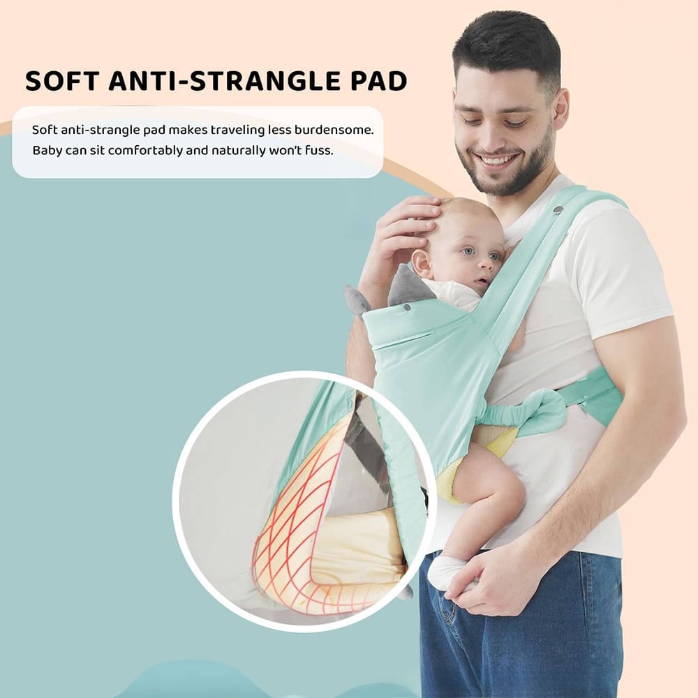 4-in-1 Baby Carrier for Newborn to Toddler with Pocket Breathable Cushion Ergonomic