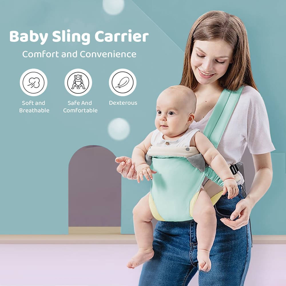 4-in-1 Baby Carrier for Newborn to Toddler with Pocket Breathable Cushion Ergonomic