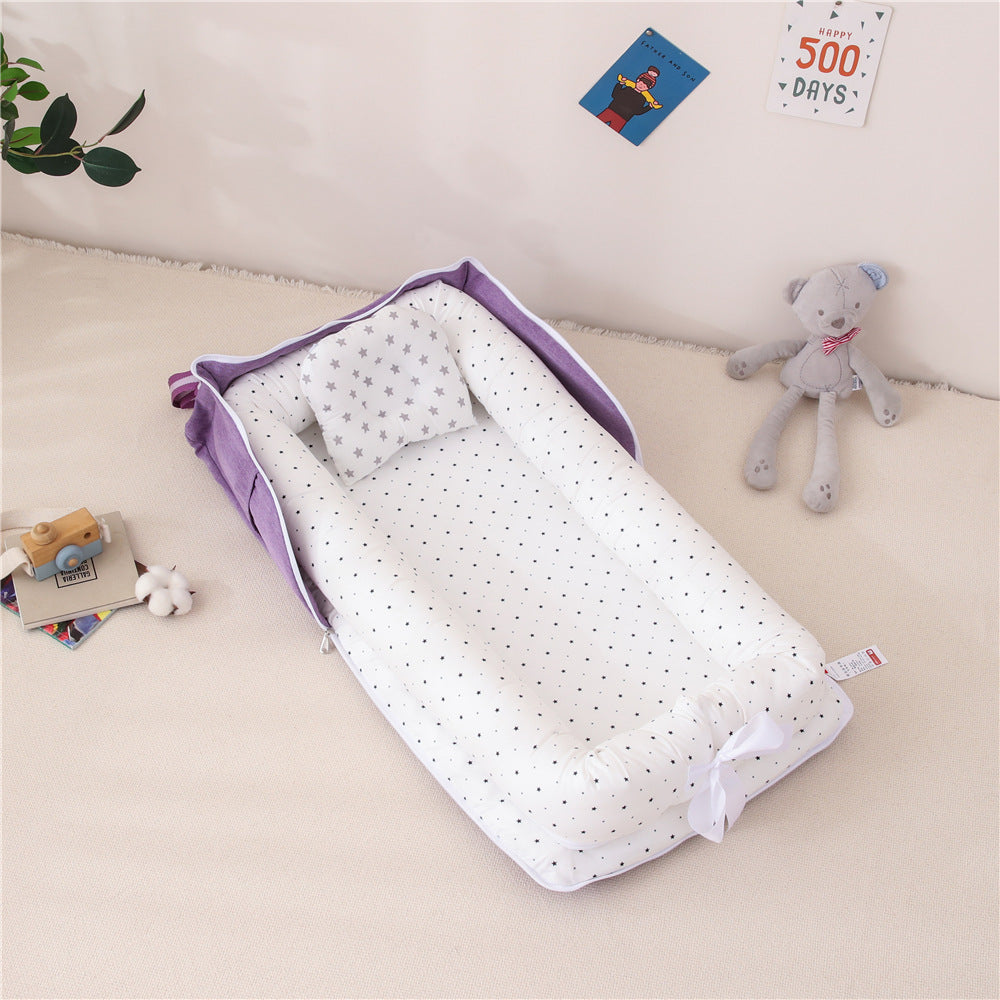 Portable Nursing Bag and Baby Nest Versatile Shoulder Bag Cradle and Travel Bed for Newborns