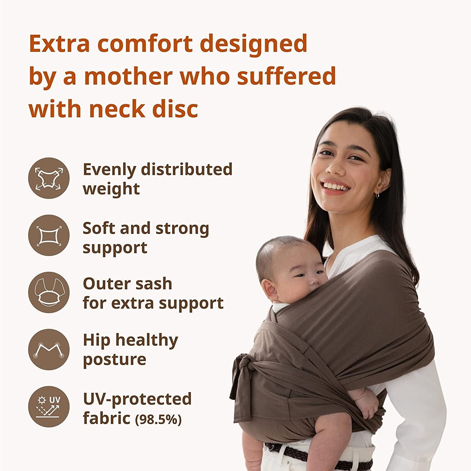 Baby Newborn sling warp carrier cotton Polyester