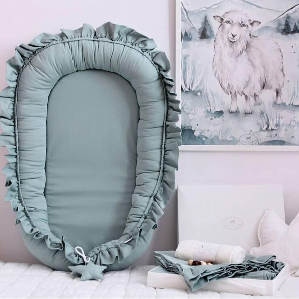 Lace Cotton Baby Lounger Nest The Perfect Portable Newborn Bed