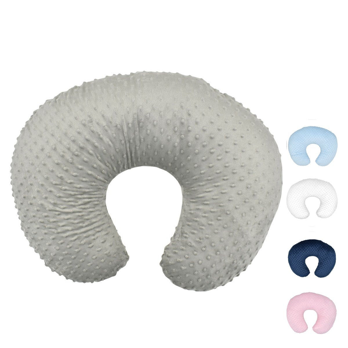 Portable Breastfeeding Angled Feeding Pillow Case Soft Minky Dot Nursing Pillow Cover