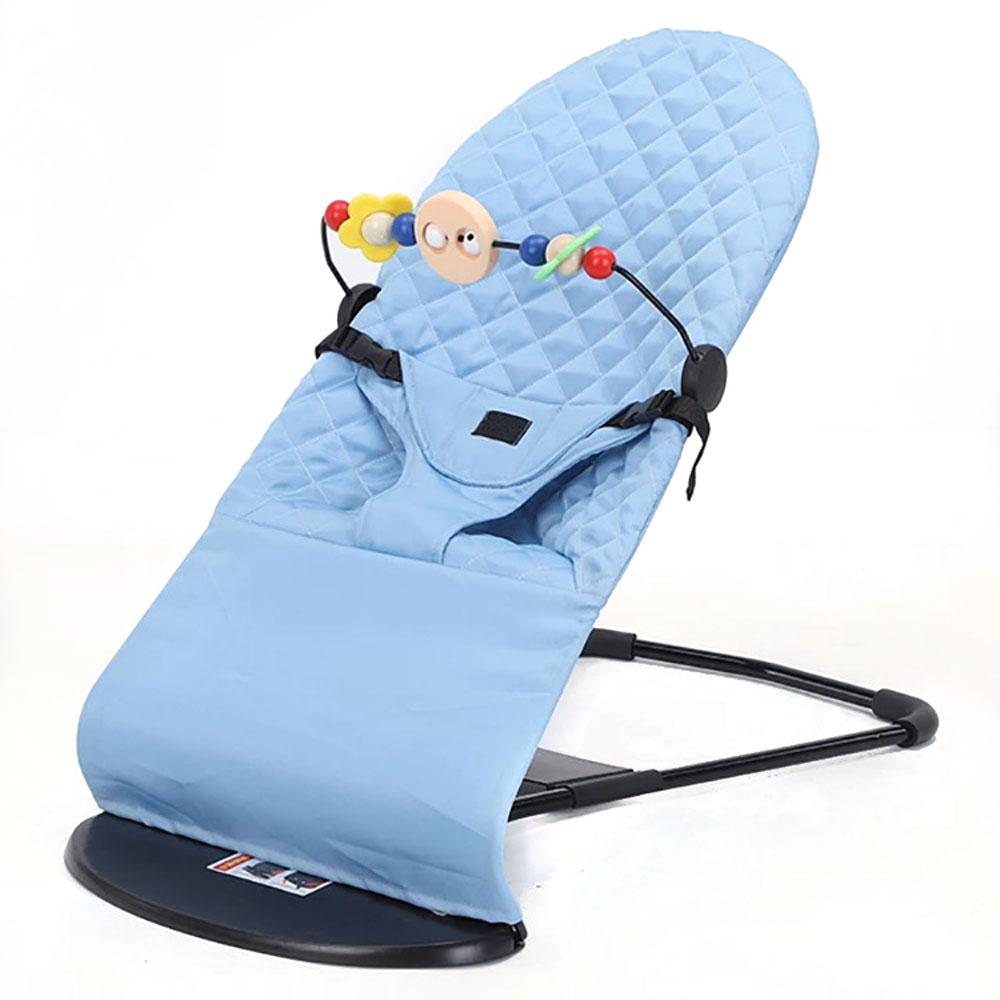 Baby Rocker Bouncer Adjustable Baby Swing Chair with Toy Motion Fabric Music