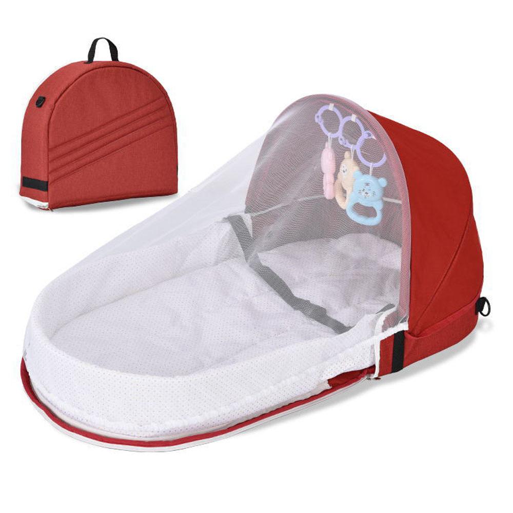 Portable and foldable Anti-Pressure Baby Bionic Travel Crib for Newborns