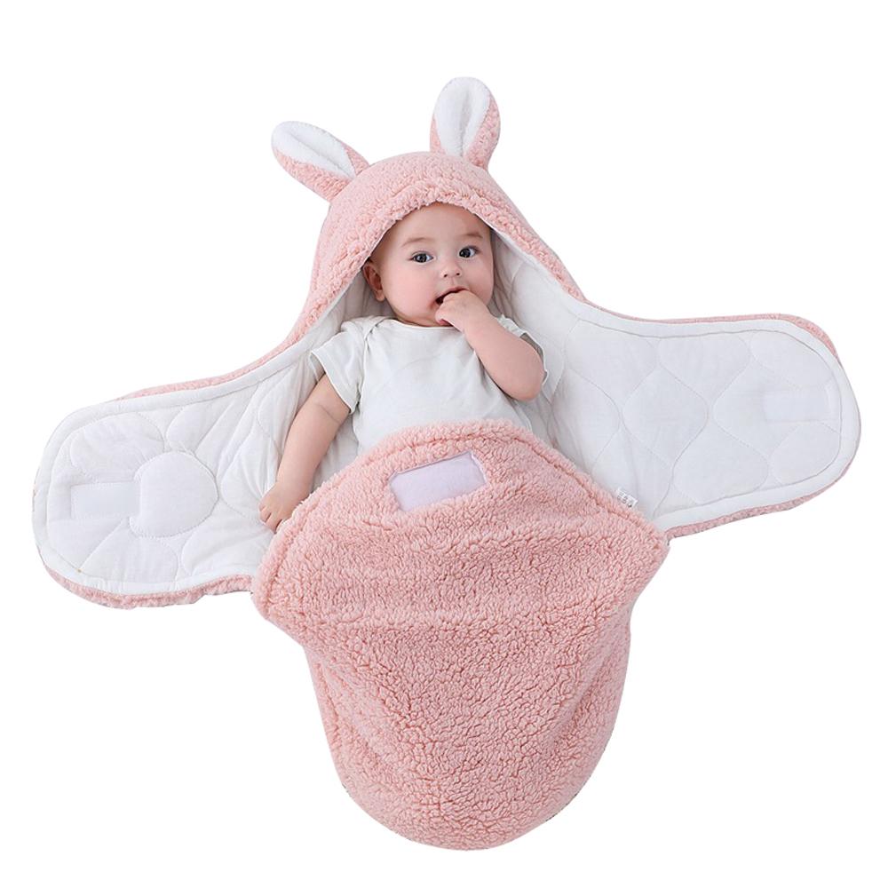 Newborn blanket baby sleeping bag thickened Warm in autumn and winter