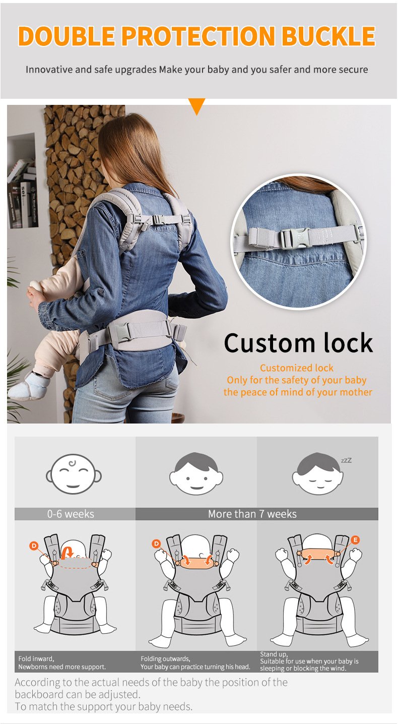 Multi Functional Baby Carrier with Hip Seat The Babywearing Solution for Newborns and Beyond