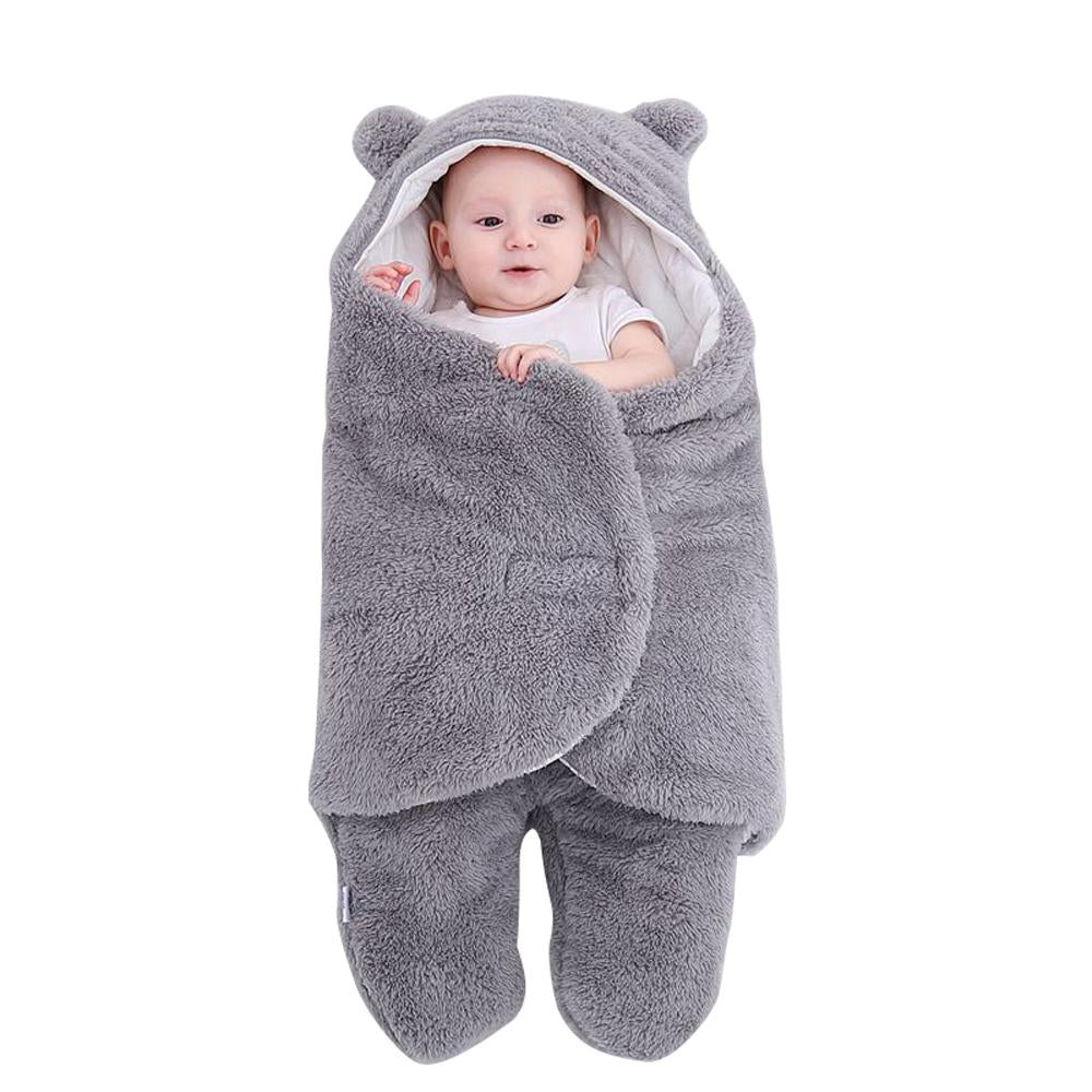 Newborn blanket baby sleeping bag thickened Warm in autumn and winter