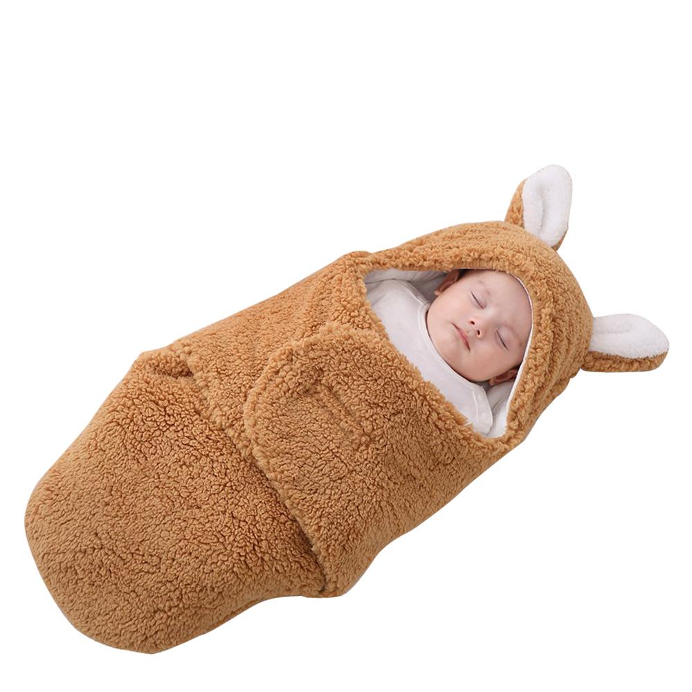 Newborn blanket baby sleeping bag thickened Warm in autumn and winter