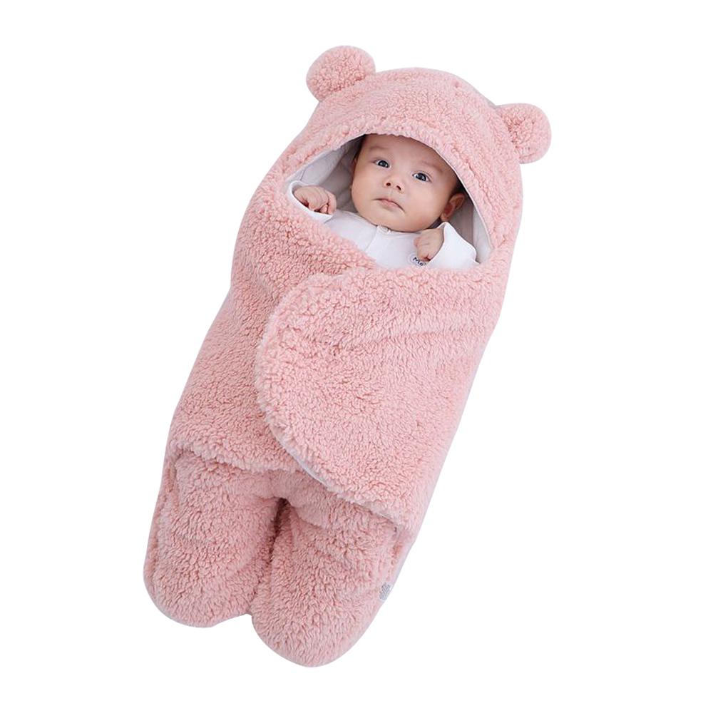 Newborn blanket baby sleeping bag thickened Warm in autumn and winter