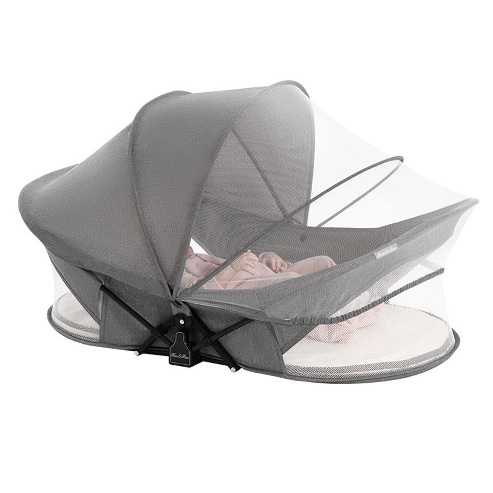 Portable Foldable Baby Bed Crib with Sunshade Mosquito Net Lightweight Design