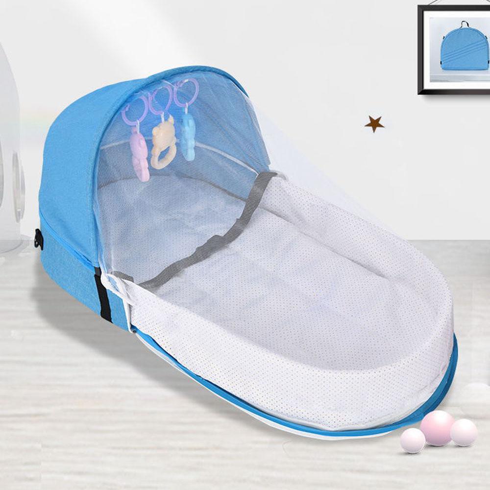 Portable and foldable Anti-Pressure Baby Bionic Travel Crib for Newborns