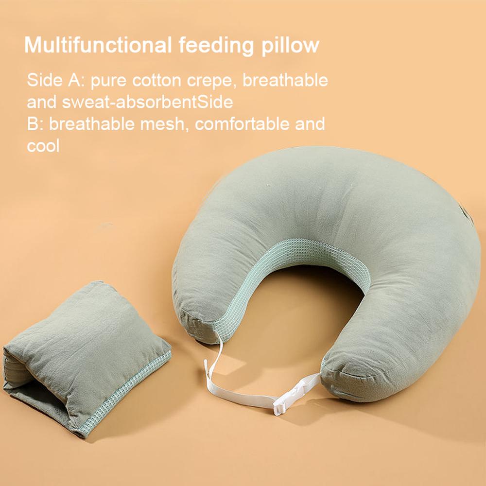 Newborn Nursing angled feeding Pillow Baby Breastfeeding Crib bed Anti Reflux Lounger