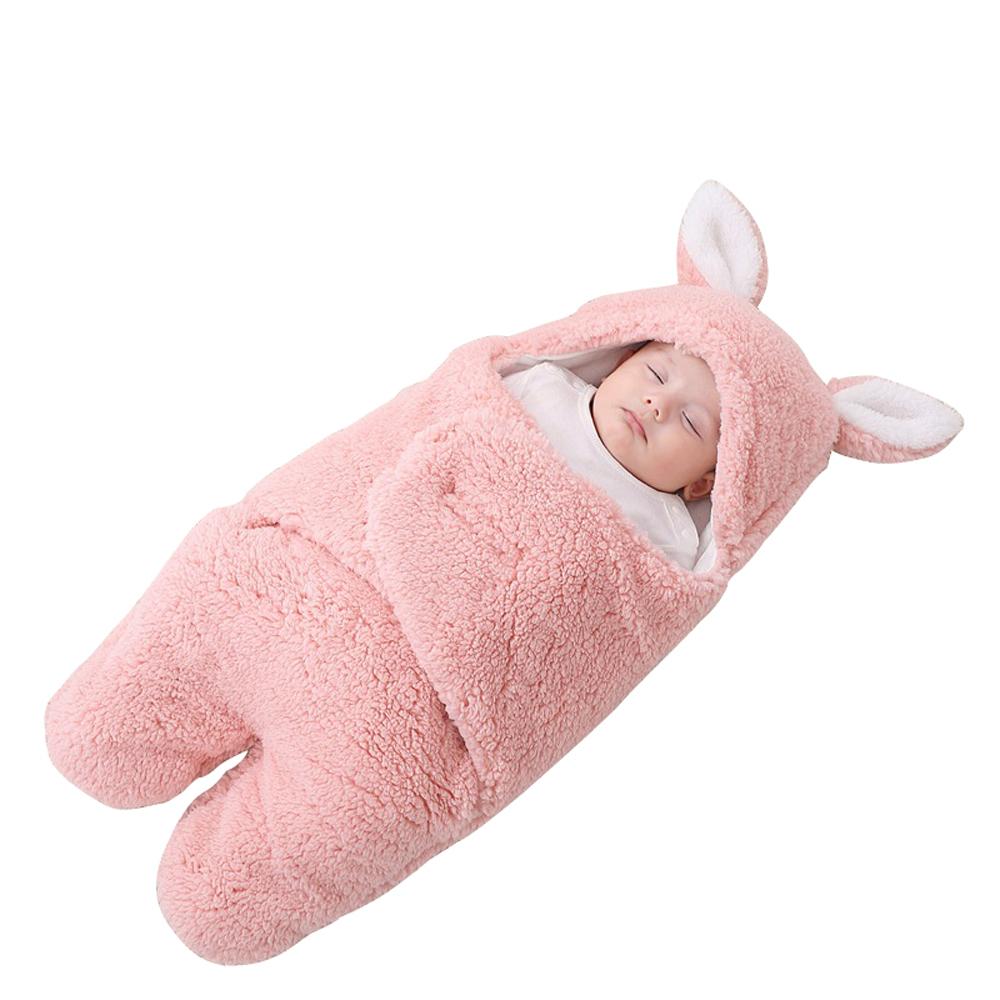 Newborn blanket baby sleeping bag thickened Warm in autumn and winter