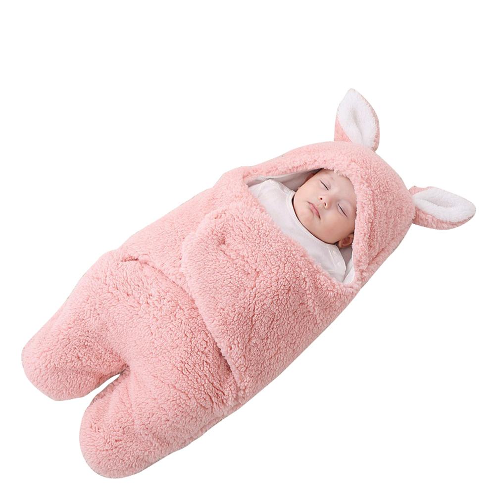 Newborn blanket baby sleeping bag thickened Warm in autumn and winter