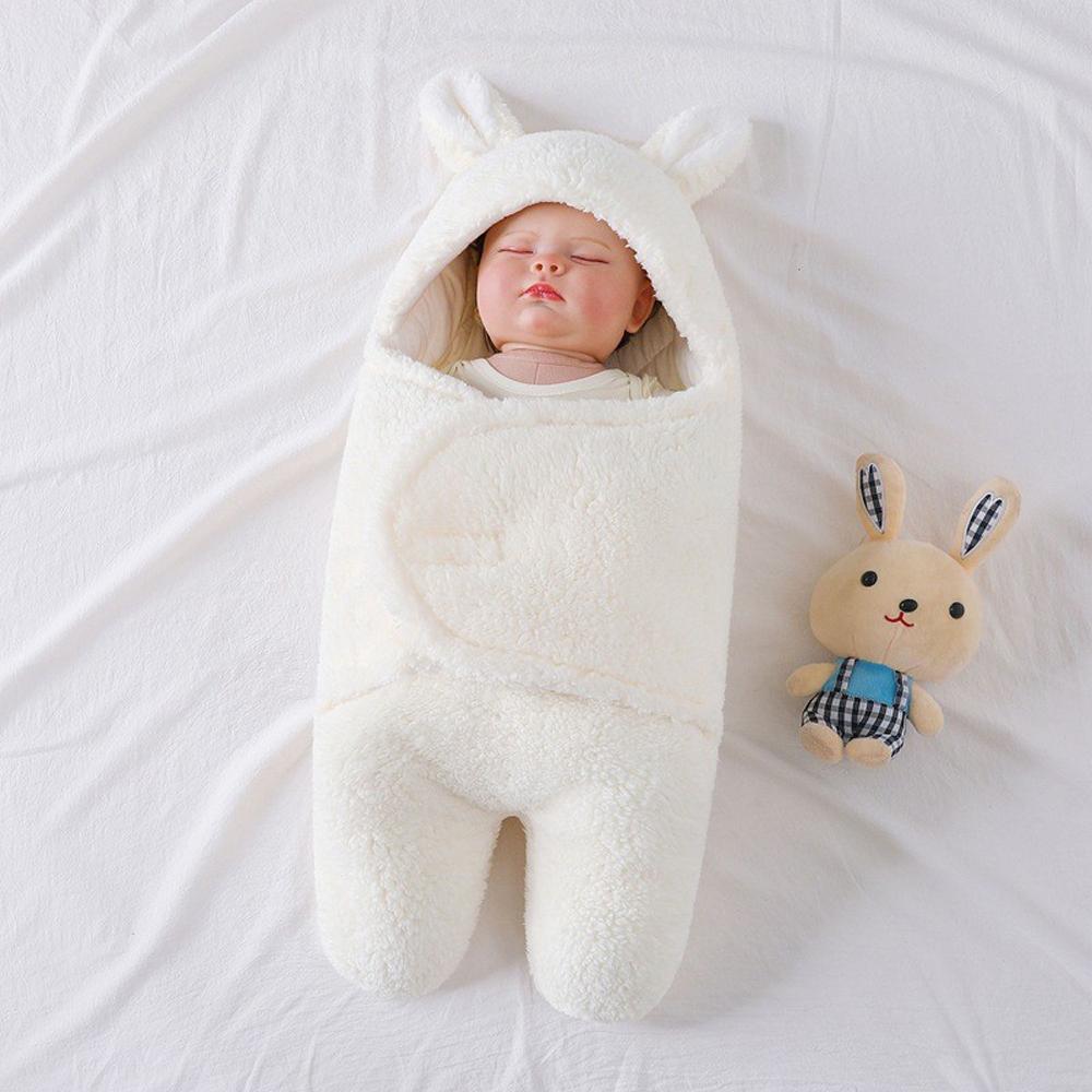 Newborn blanket baby sleeping bag thickened Warm in autumn and winter