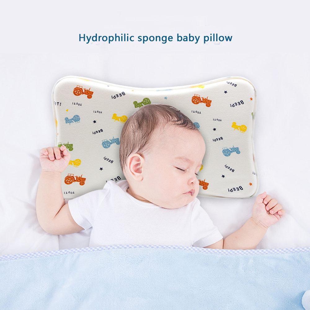 Baby pillow for newborn prevent flat head for Sleeping Soft Memory Foam Infant Comfort