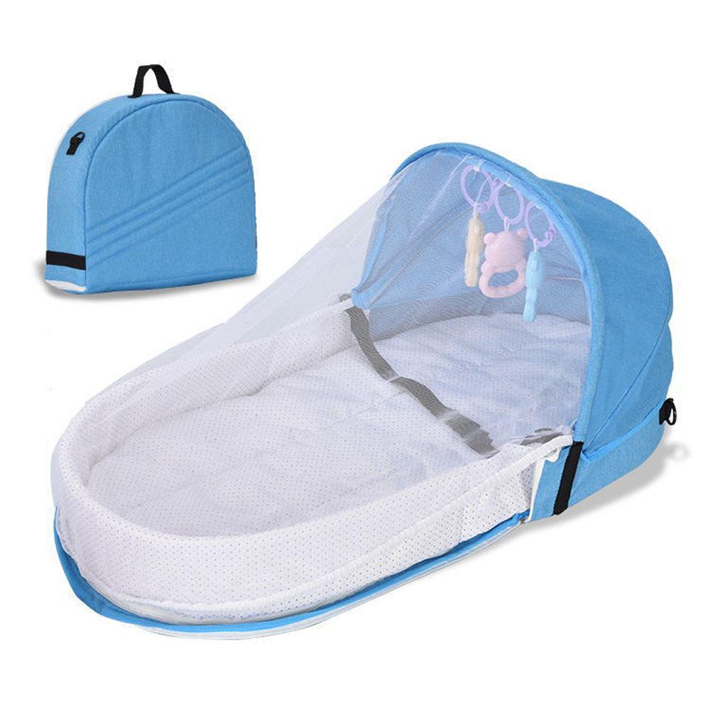 Portable and foldable Anti-Pressure Baby Bionic Travel Crib for Newborns