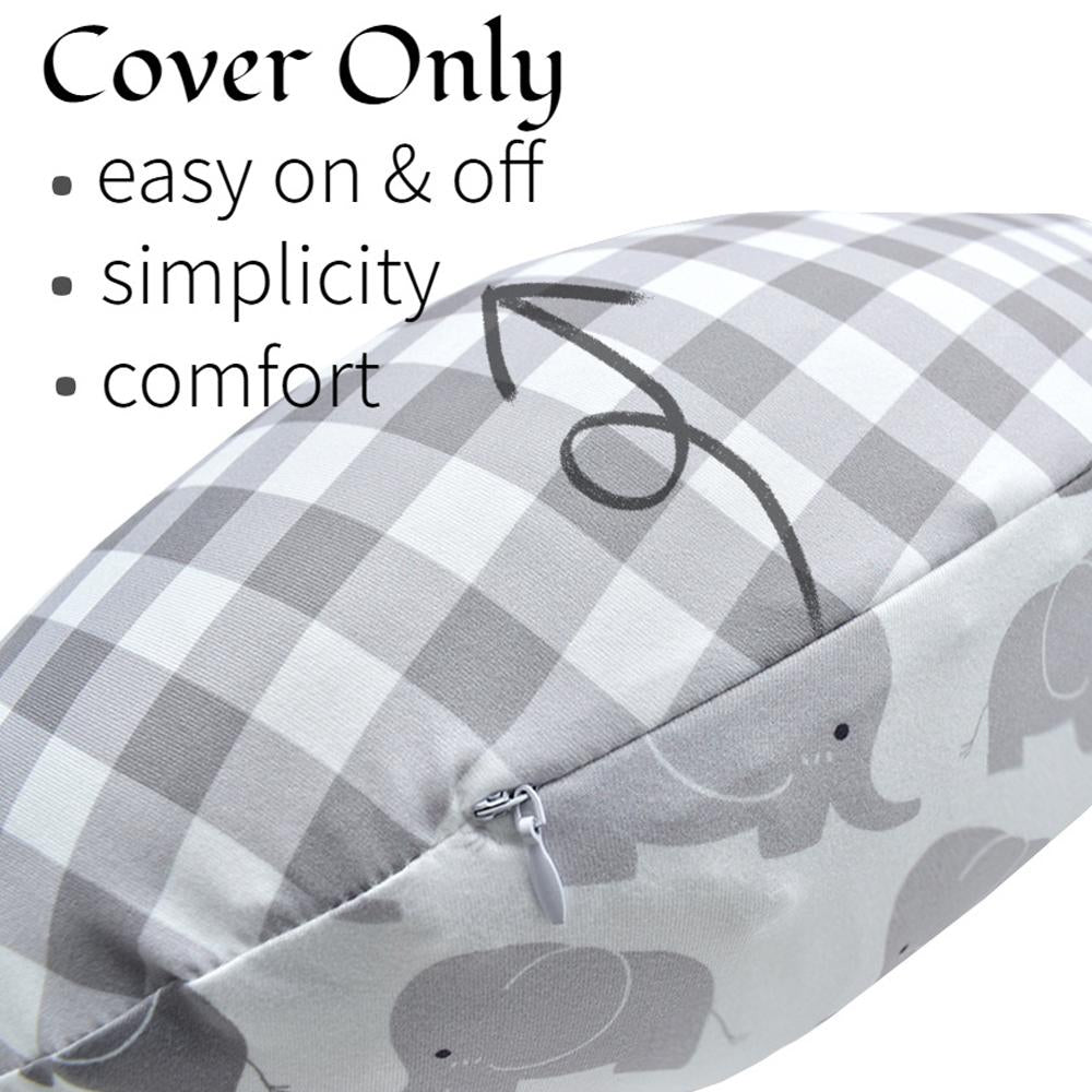 Portable Nursing Pillow Cover Slipcover Stylish and Stretchy Breastfeeding Pillow Cover