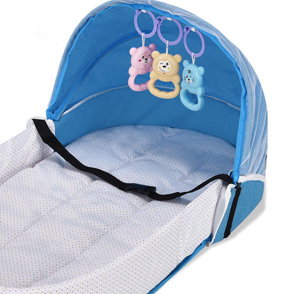 Portable and foldable Anti-Pressure Baby Bionic Travel Crib for Newborns