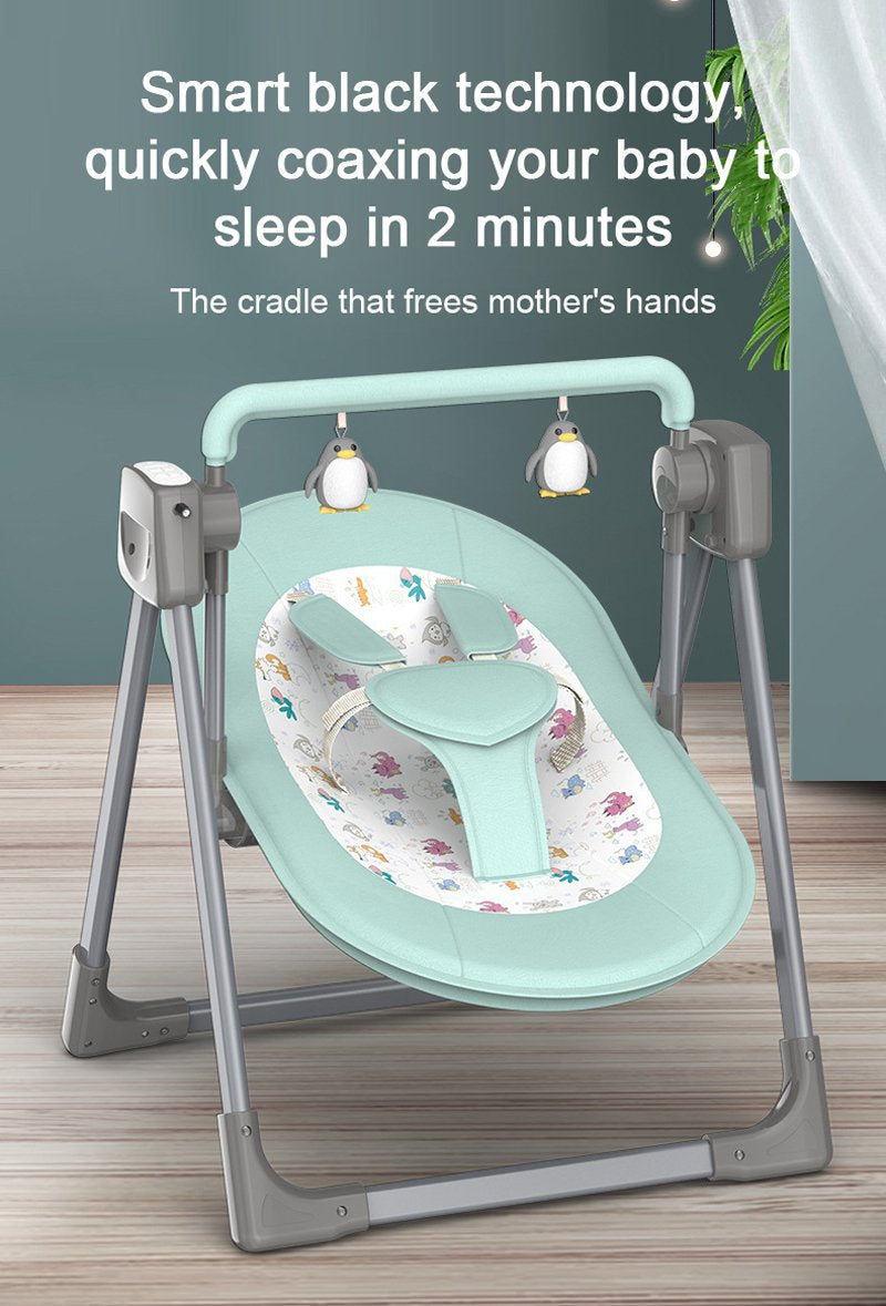 Electric Newborns Baby Cradle Swing Reclining Rocking Chair