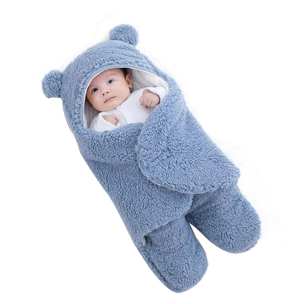 Newborn blanket baby sleeping bag thickened Warm in autumn and winter