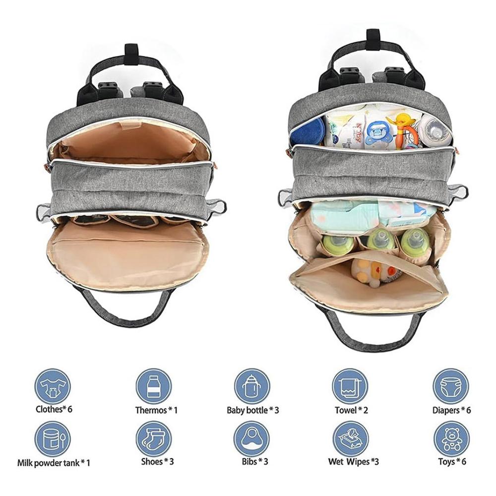 Two shoulder bag Baby Maternal Essentials Thermal Maternal Diaper Portable Thermal Maternal Diaper Portable