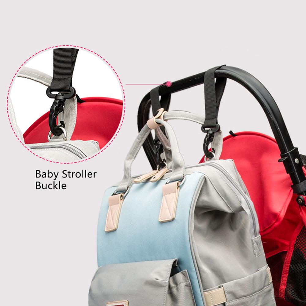 Large Capacity Fashionable Mom Backpack Multi Functional Mother Diaper Bag