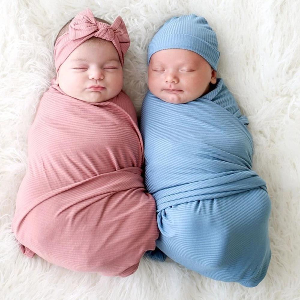 Luxury Baby Swaddle and Headband Set Perfect for Newborns and Toddlers