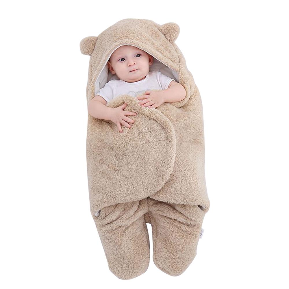 Newborn blanket baby sleeping bag thickened Warm in autumn and winter