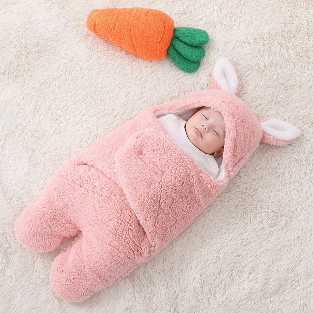 Newborn blanket baby sleeping bag thickened Warm in autumn and winter