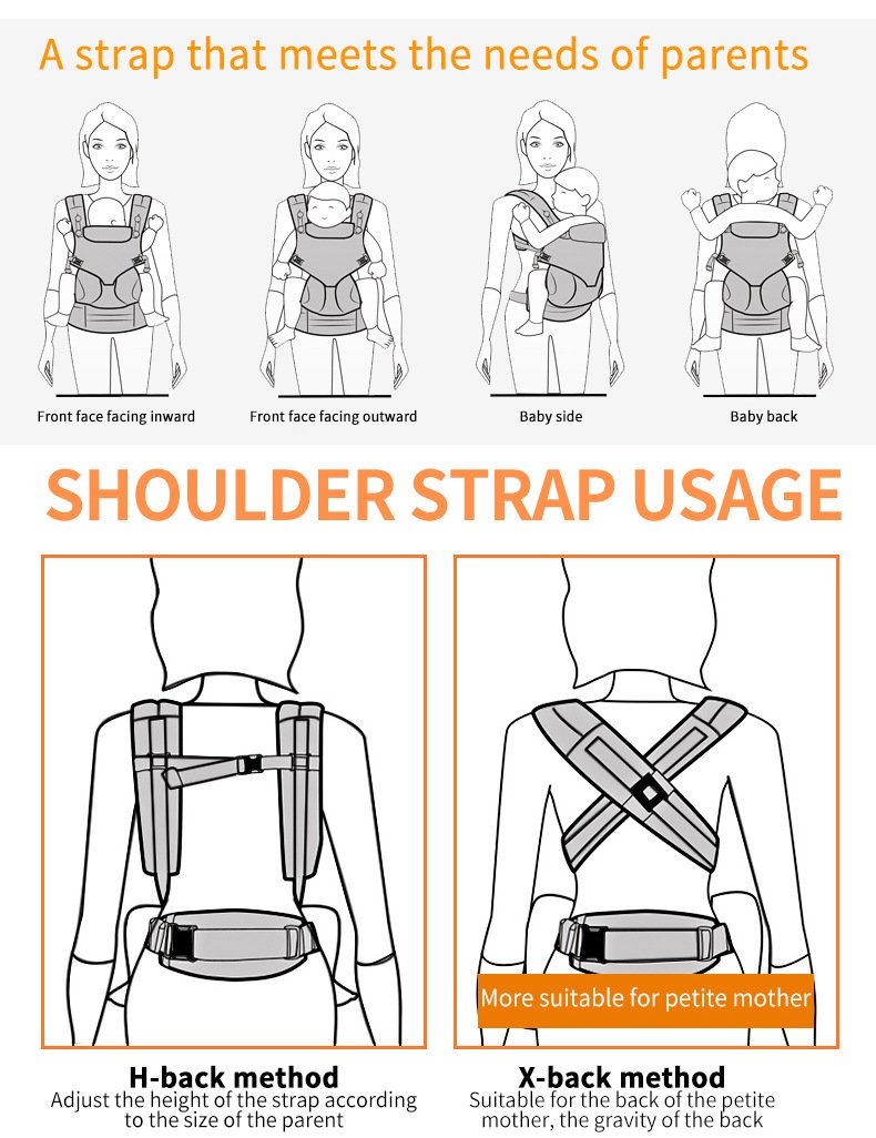 Multi Functional Baby Carrier with Hip Seat The Babywearing Solution for Newborns and Beyond