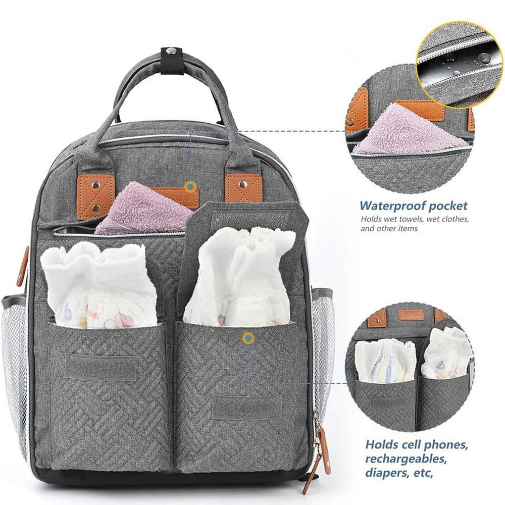 Two shoulder bag Baby Maternal Essentials Thermal Maternal Diaper Portable Thermal Maternal Diaper Portable