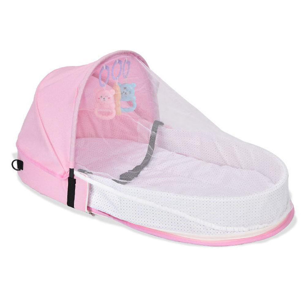 Portable and foldable Anti-Pressure Baby Bionic Travel Crib for Newborns